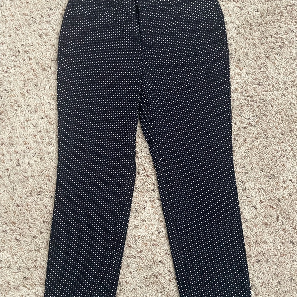 Banana Republic Navy and White Curvy Fit Sloan Pants